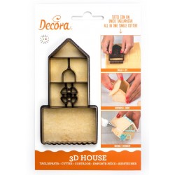 Ausstecher kleines 3D Haus - Decora