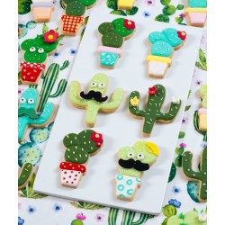 set 2 cookie cutter "cactus" - Decora