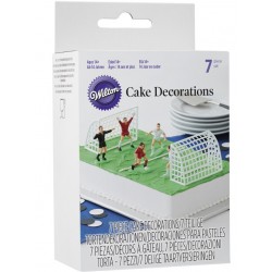 7 accessoires déco foot pour gâteau Wilton
