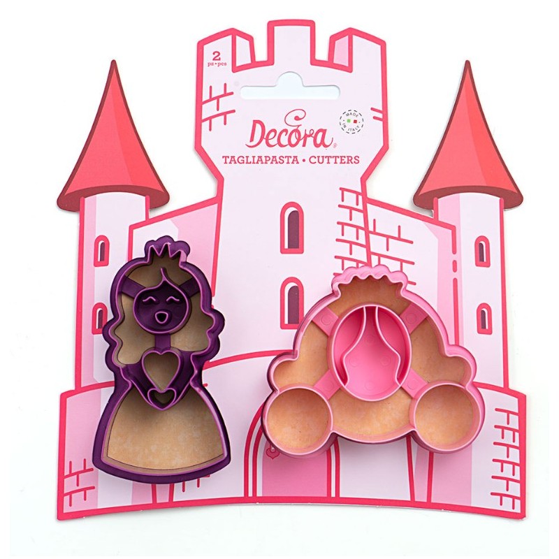 set 2 emportes-pièces  "princesse" - Decora