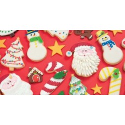 set 2 cookie cutter "santa claus and candy cane" - Decora