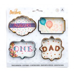 set 4 cookie cutter frames - Decora