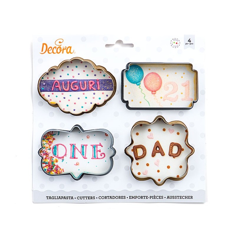 set 4 cookie cutter frames - Decora