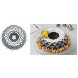anti adherent mold - diamond donut - Ø 20 x H 8 cm - Decora