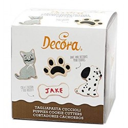 set 4 cookie cutter pets - Decora