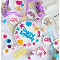 embosser "Happy Birthday Elements" / elementi buon compleanno - Sweet Stamp Amycakes