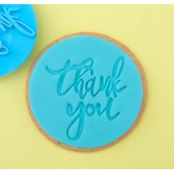 embosser "Thank you" - ∅ 6 cm - Sweet Stamp Amycakes
