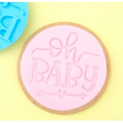 embosser "oh baby" - ∅ 6 cm - Sweet Stamp Amycakes