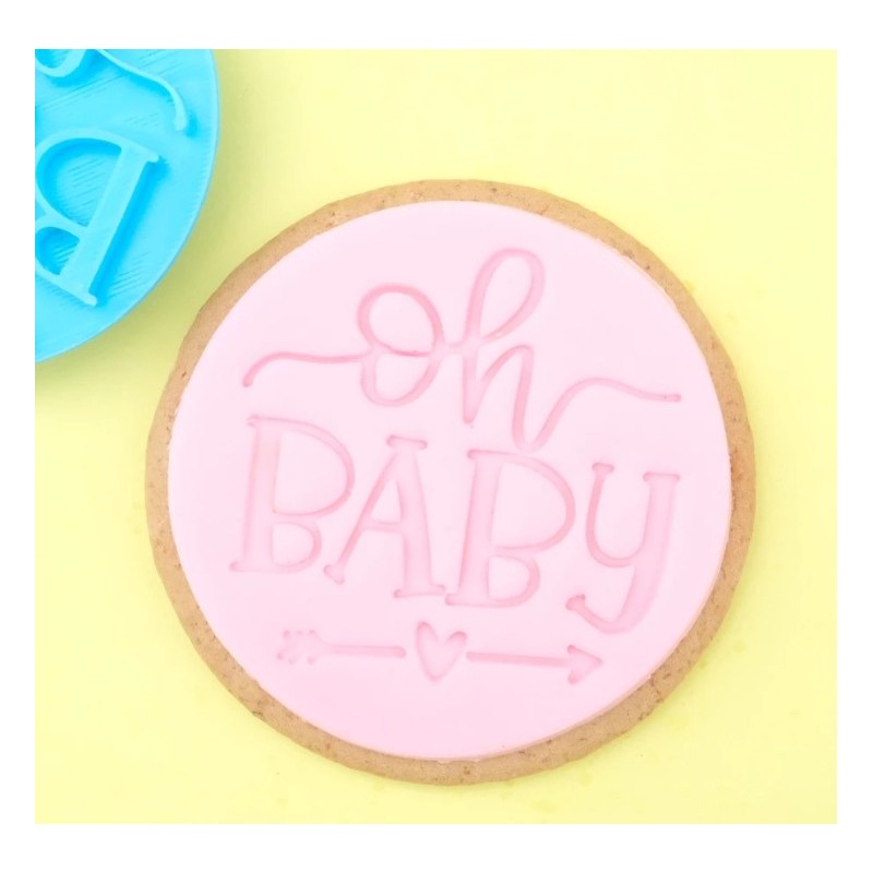 embosseur  "oh baby" - ∅ 6 cm - Sweet Stamp Amycakes