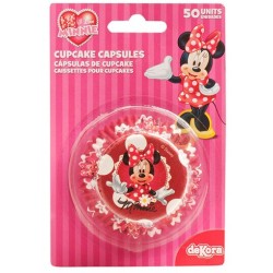 caissettes à cupcake  papier - Minnie - 50pcs - 7 x 3 cm - Dekora