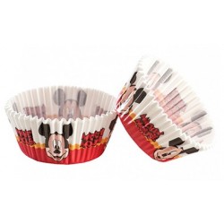 pirottini carta cupcakes - Mickey - 50 pezzi - 7 x 3 cm - Dekora