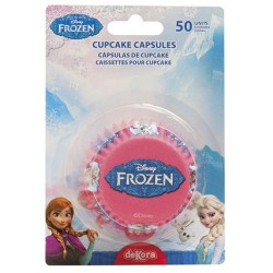 moldes de papel cupcakes - Frozen / El reino del hielo - 50 piezas - 7 x 3 cm - Dekora