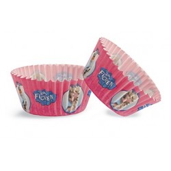 caissettes à cupcake  papier - Reine des Neiges - 50pcs - 7 x 3 cm - Dekora