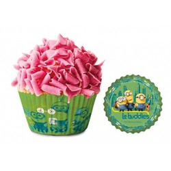 moldes de papel cupcakes - Minions - 50 piezas - 7 x 3 cm - Dekora