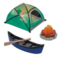 Set decorativo - camping - 4 piezas - Culpitt