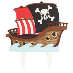 Topper in gumpaste - pirate ship - Culpitt