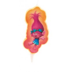 bougie Trolls - Poppy - 2D - 7.50 cm