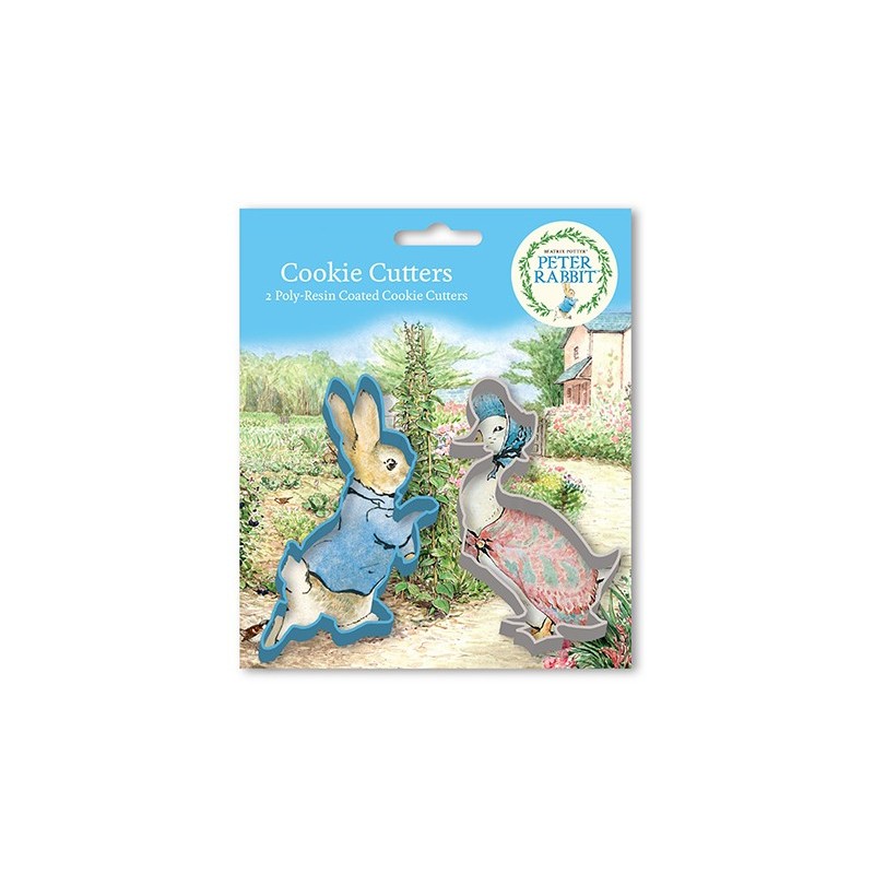 set 2 cookie cutter "Peter Rabbit and Jemima Puddle Duck" - Anniversary House