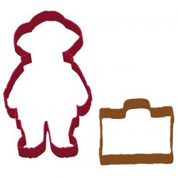 set 2 cookie cutter "Paddington & suitcase" - Anniversary House