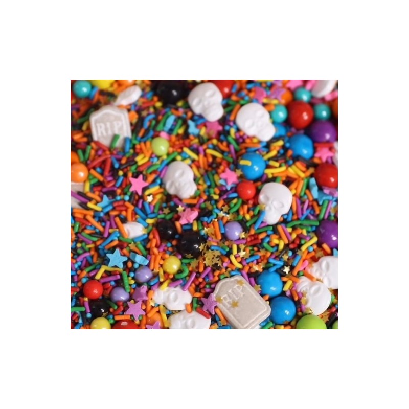 Décorations en sucre sprinkles "DIA DE LOS MUERTOS" - 100g - Fancy Sprinkles