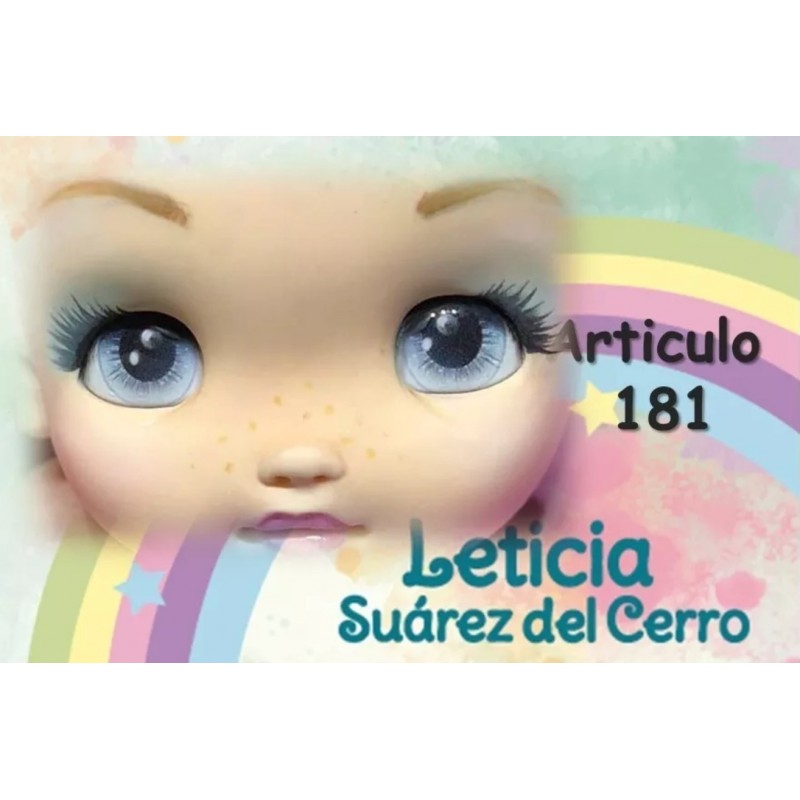 yeux adhésifs 3D en résine "M" - 181 Chico (Leticia Suarez) - 12 paires - Mariela Lopez