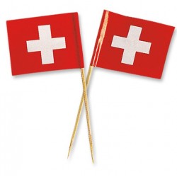 mini topper bandiera svizzera - 88 x 50 x 2 mm