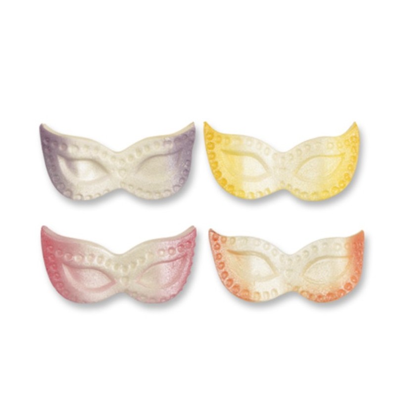 36 petits masques en sucre - 45 x 20 x 7 mm