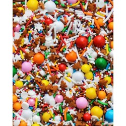Sugar decoration sprinkles - "GINGERBREAD HOUSE" - 100g - Fancy Sprinkles