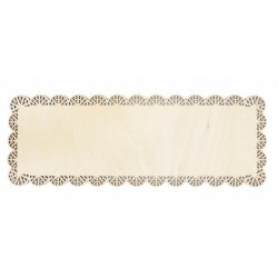 wood and lace rack for cakes & logs 35 x 13 cm - ScrapCooking - ScrapCooking