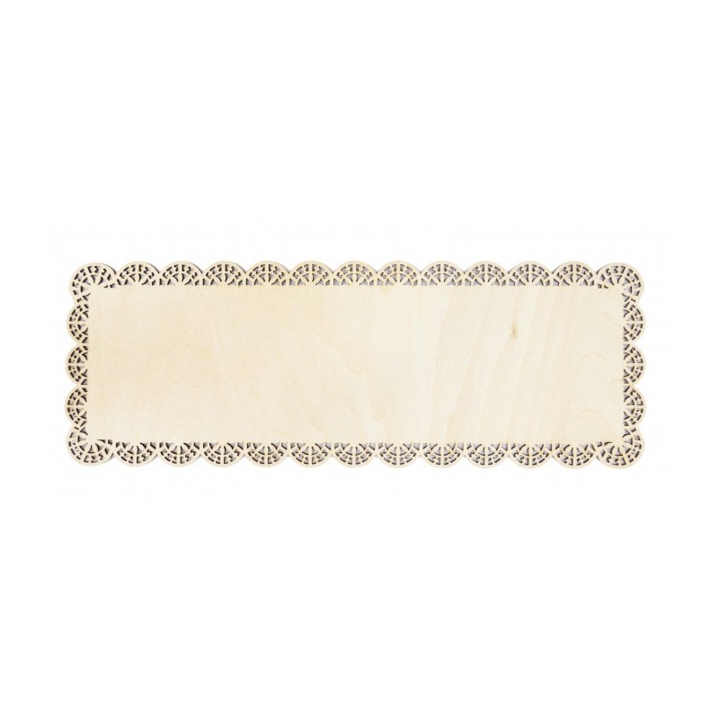 wood and lace rack for cakes & logs 35 x 13 cm - ScrapCooking - ScrapCooking