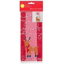 20 Christmas bags - reindeer - Wilton