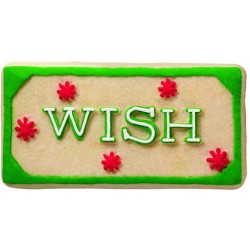 Plate non-stick cookie - "Christmas Wishes" - 6 cavities - Wilton