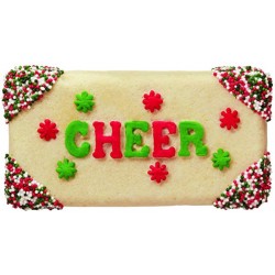 molde antiadherente para galletas - "Saludos navideños" - 6 cavidades - Wilton