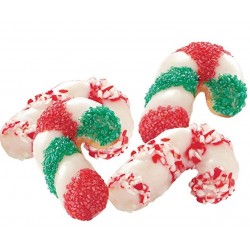 Plate non-stick - "candy cane" shape - 6 cavities - Wilton