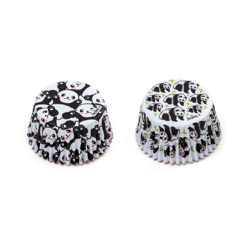 capsula cupcake "panda" - 36p - 50 x 32 mm - Decora