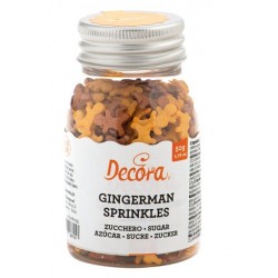 Décorations en sucre sprinkles - bonhommes pain d'épices - Decora - 50g