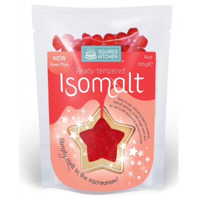 SK isomalto templado listo para usar - red / rojo - 125g - Squires Kitchen