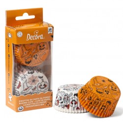 Baking cup "pumpkin & ghost" - 36p - 50 x 32 mm - Decora