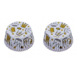 pirottini carta cupcakes - "corona" - 36pcs - 5 x 3.2 cm - Decora