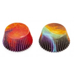 Baking cup "galaxy" - 36p - 50 x 32 mm - Decora