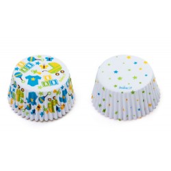 moldes de papel cupcakes - "baby party y pois" - 36pcs - 5 x 3.2 cm - Decora