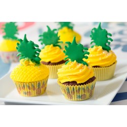 caissettes à cupcake  papier - "tropical" - 36pcs - 5 x 3.2 cm - Decora