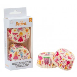 caissettes à cupcake  papier - "princesse" . 36pcs - 5 x 3.2 cm - Decora