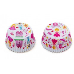caissettes à cupcake  papier - "princesse" - 36pcs - 5 x 3.2 cm - Decora