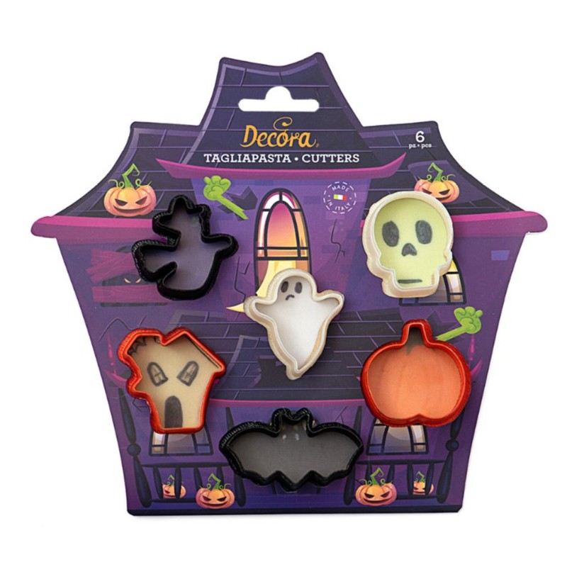 set 6 mini cookie cutters "halloween" - Decora