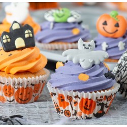 Baking cup "halloween" - 36p - 50 x 32 mm - Decora