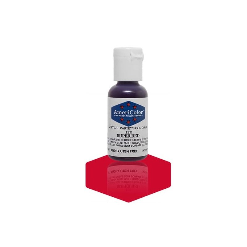 Americolor concentrated edible coloring color "super red" 0.75oz