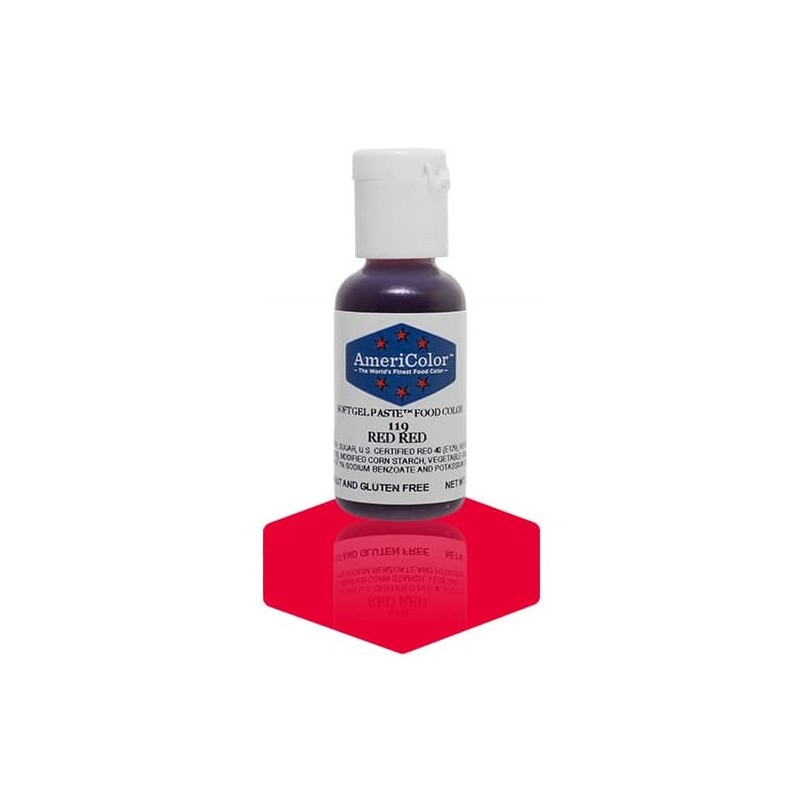 Americolor colorant alimentaire concentré couleur "red red / rouge" 21g