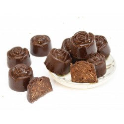 Rigid mold chocolates "roses" - ScrapCooking