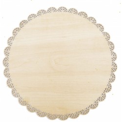 piatto in legno e pizzi per torte Ø 29 cm - ScrapCooking